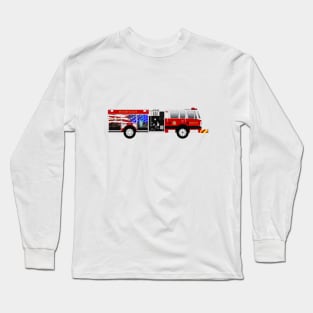 Fire Engine 3 Miami Dade Fire Rescue Long Sleeve T-Shirt